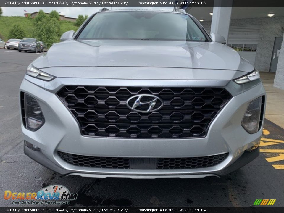 2019 Hyundai Santa Fe Limited AWD Symphony Silver / Espresso/Gray Photo #8