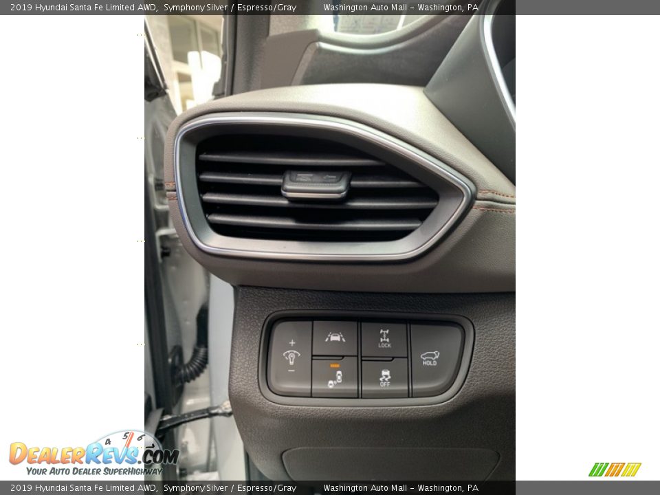 2019 Hyundai Santa Fe Limited AWD Symphony Silver / Espresso/Gray Photo #13