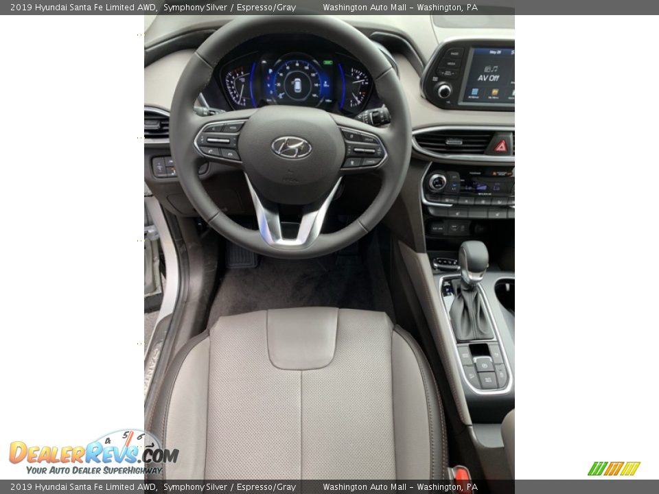 2019 Hyundai Santa Fe Limited AWD Symphony Silver / Espresso/Gray Photo #14