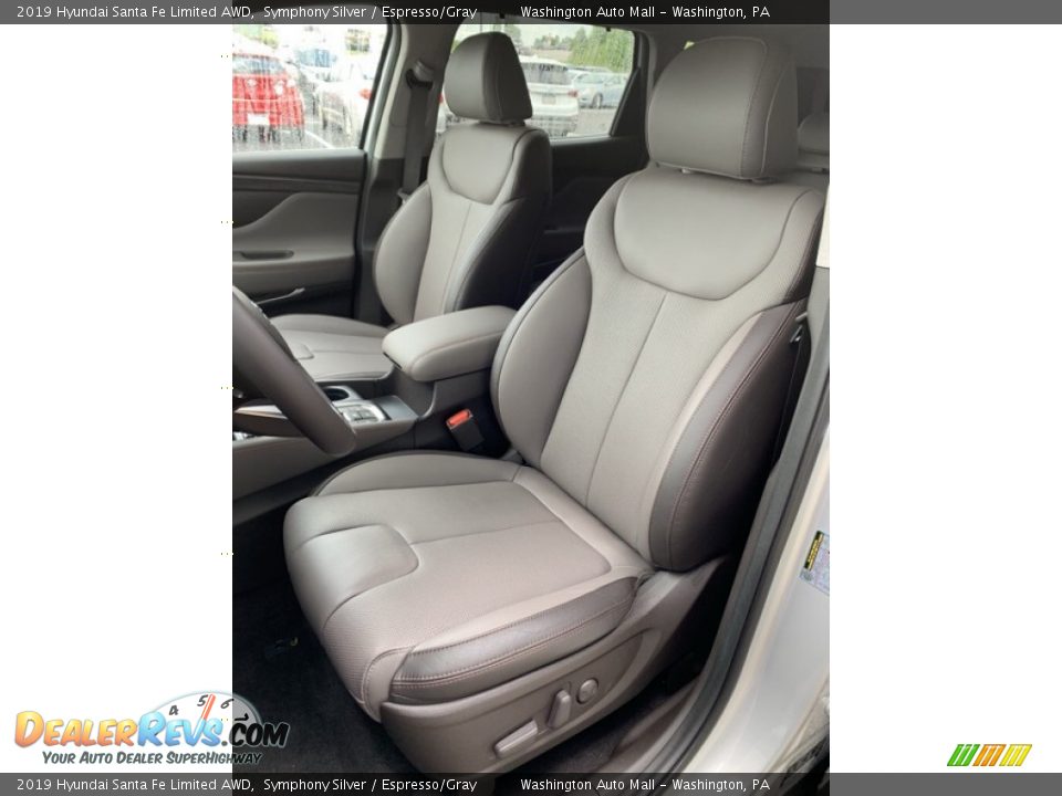 2019 Hyundai Santa Fe Limited AWD Symphony Silver / Espresso/Gray Photo #15