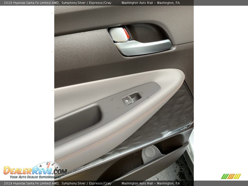 2019 Hyundai Santa Fe Limited AWD Symphony Silver / Espresso/Gray Photo #18