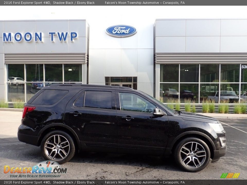 2016 Ford Explorer Sport 4WD Shadow Black / Ebony Black Photo #1