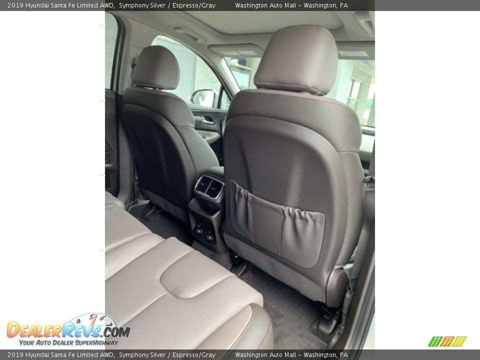 2019 Hyundai Santa Fe Limited AWD Symphony Silver / Espresso/Gray Photo #27