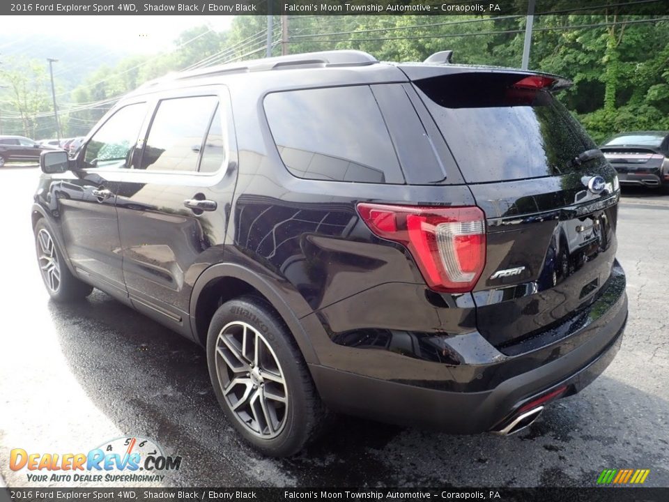 2016 Ford Explorer Sport 4WD Shadow Black / Ebony Black Photo #5