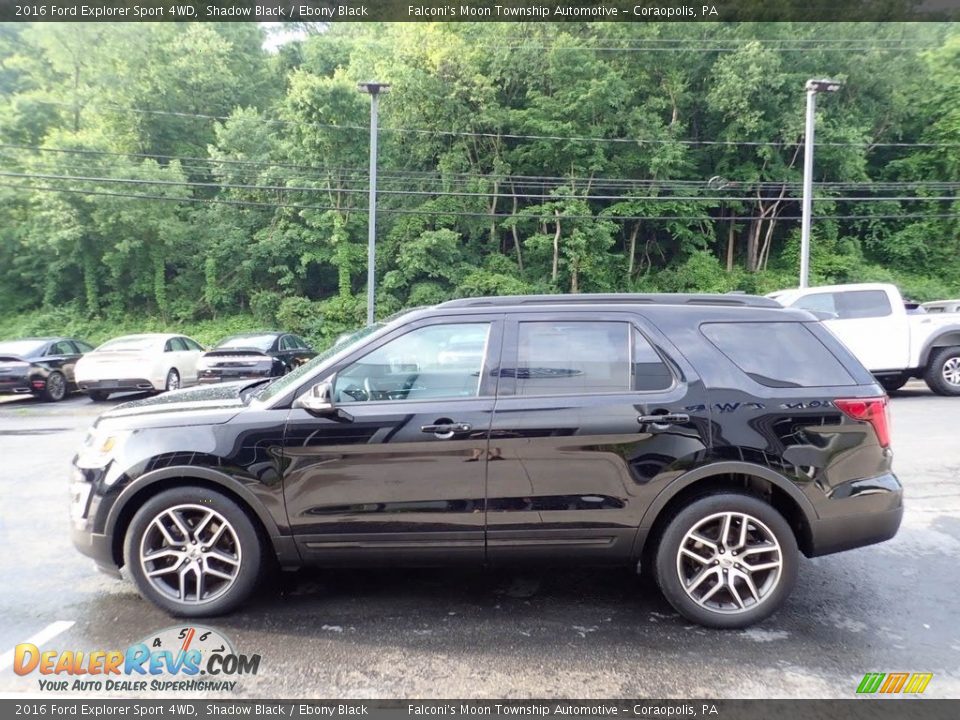 2016 Ford Explorer Sport 4WD Shadow Black / Ebony Black Photo #6