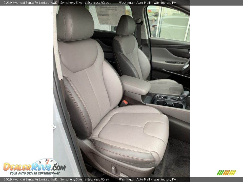 2019 Hyundai Santa Fe Limited AWD Symphony Silver / Espresso/Gray Photo #29