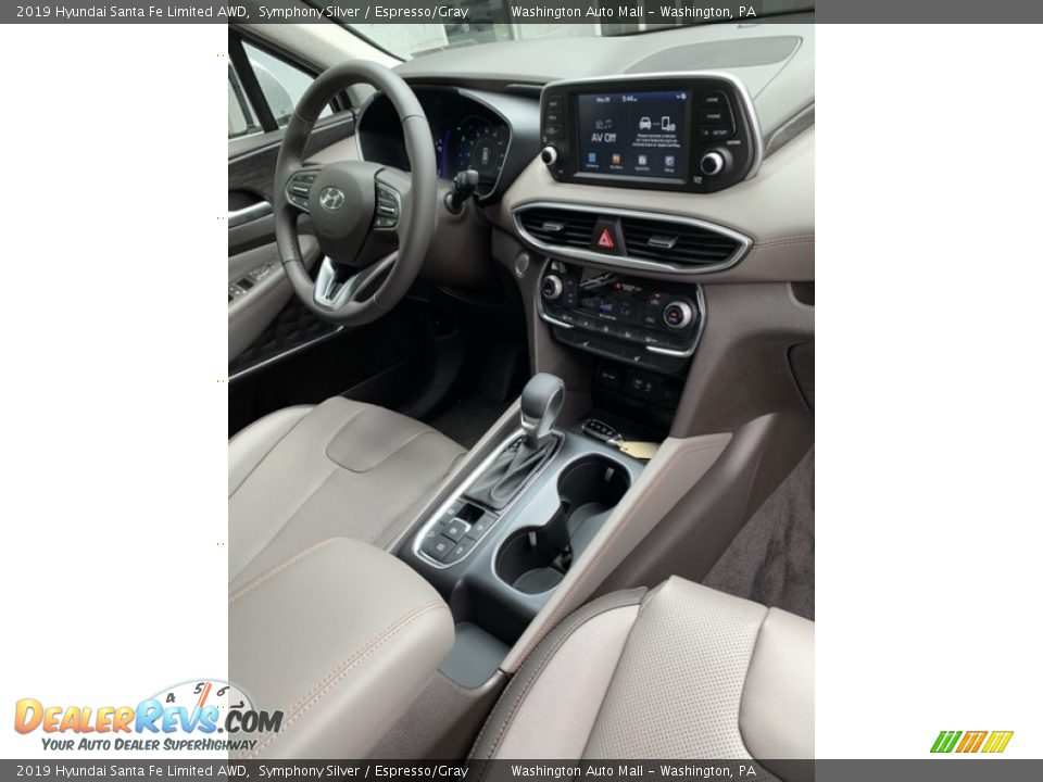 2019 Hyundai Santa Fe Limited AWD Symphony Silver / Espresso/Gray Photo #30