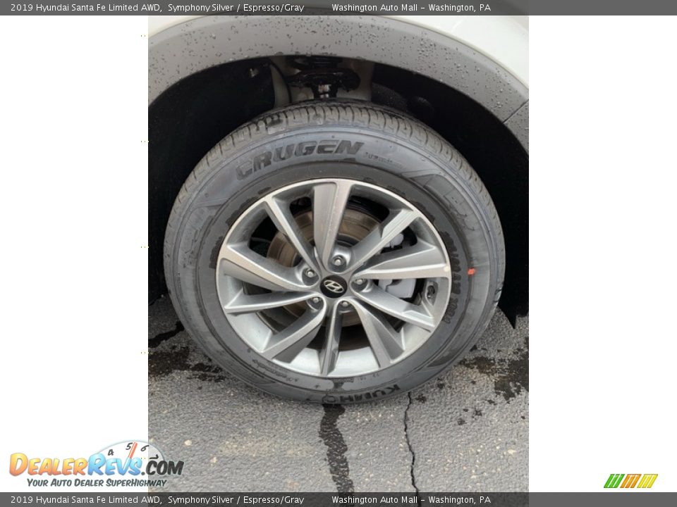 2019 Hyundai Santa Fe Limited AWD Symphony Silver / Espresso/Gray Photo #32
