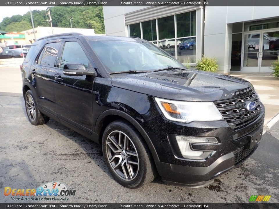 2016 Ford Explorer Sport 4WD Shadow Black / Ebony Black Photo #9