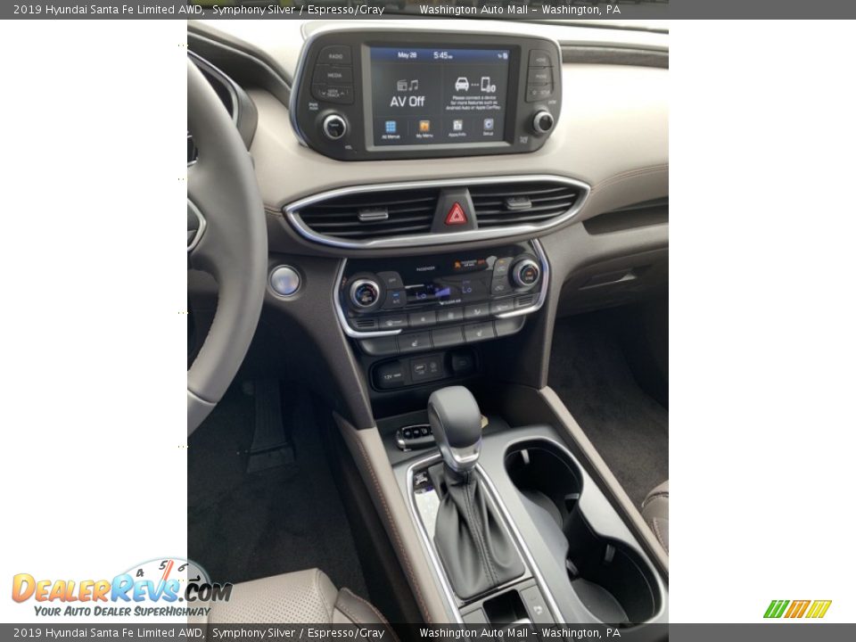 2019 Hyundai Santa Fe Limited AWD Symphony Silver / Espresso/Gray Photo #34