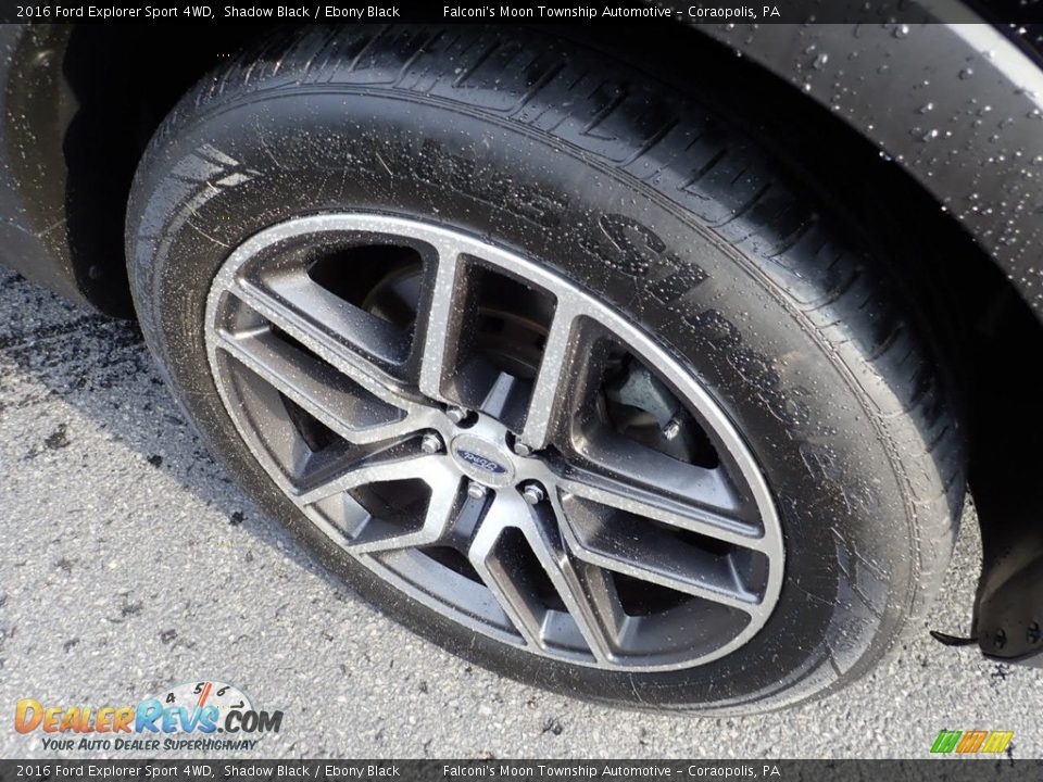 2016 Ford Explorer Sport 4WD Shadow Black / Ebony Black Photo #10