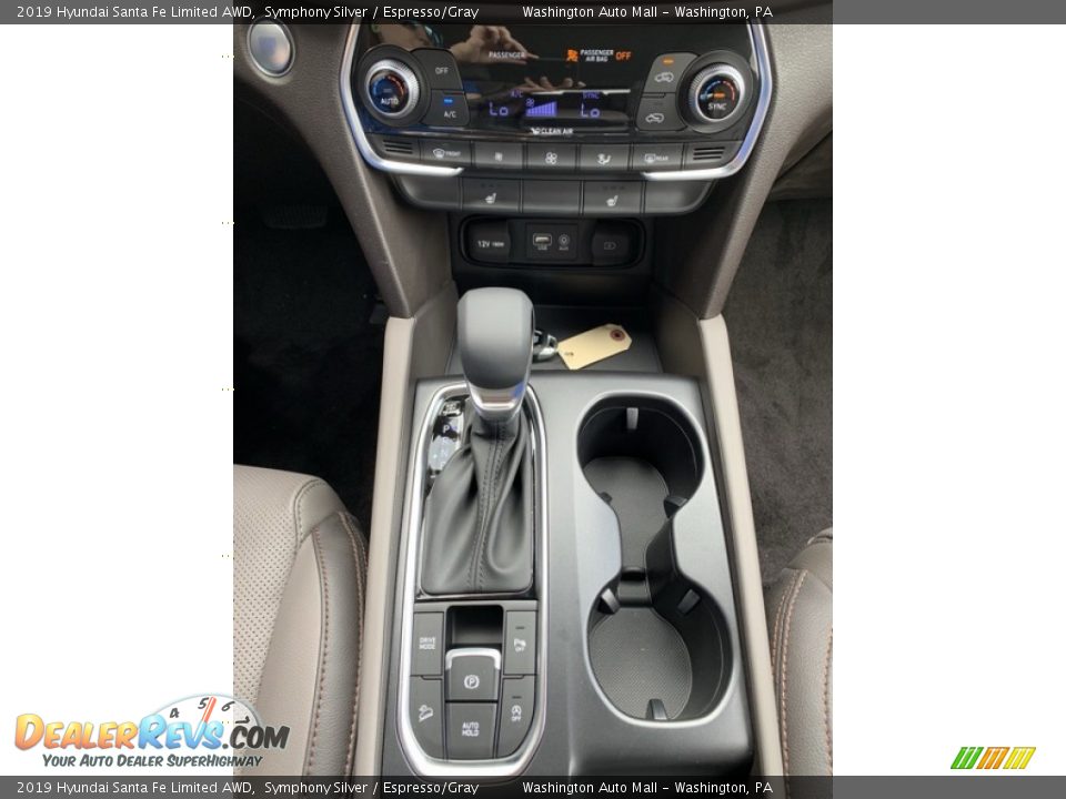2019 Hyundai Santa Fe Limited AWD Symphony Silver / Espresso/Gray Photo #36