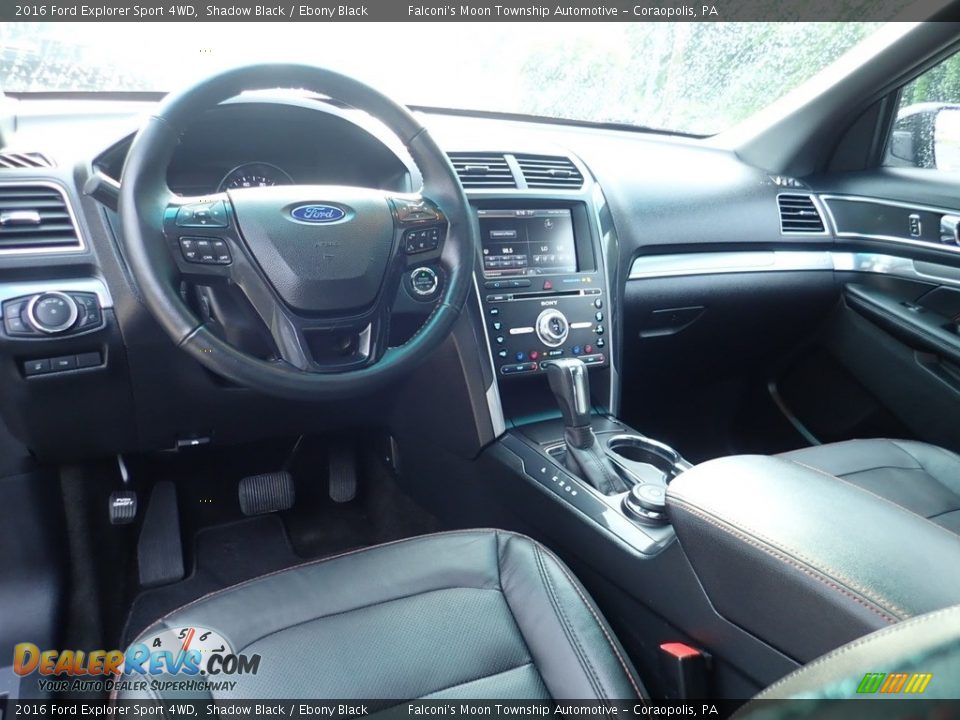 2016 Ford Explorer Sport 4WD Shadow Black / Ebony Black Photo #17