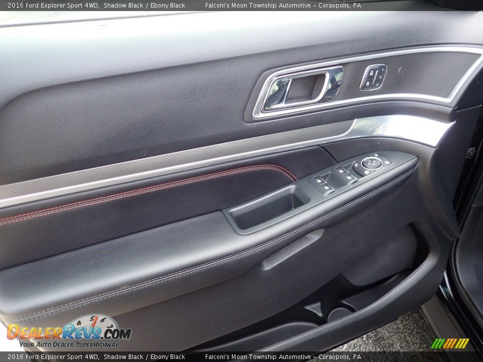 2016 Ford Explorer Sport 4WD Shadow Black / Ebony Black Photo #18