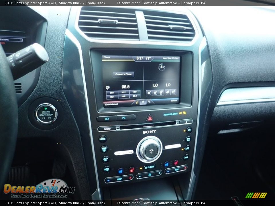 2016 Ford Explorer Sport 4WD Shadow Black / Ebony Black Photo #22