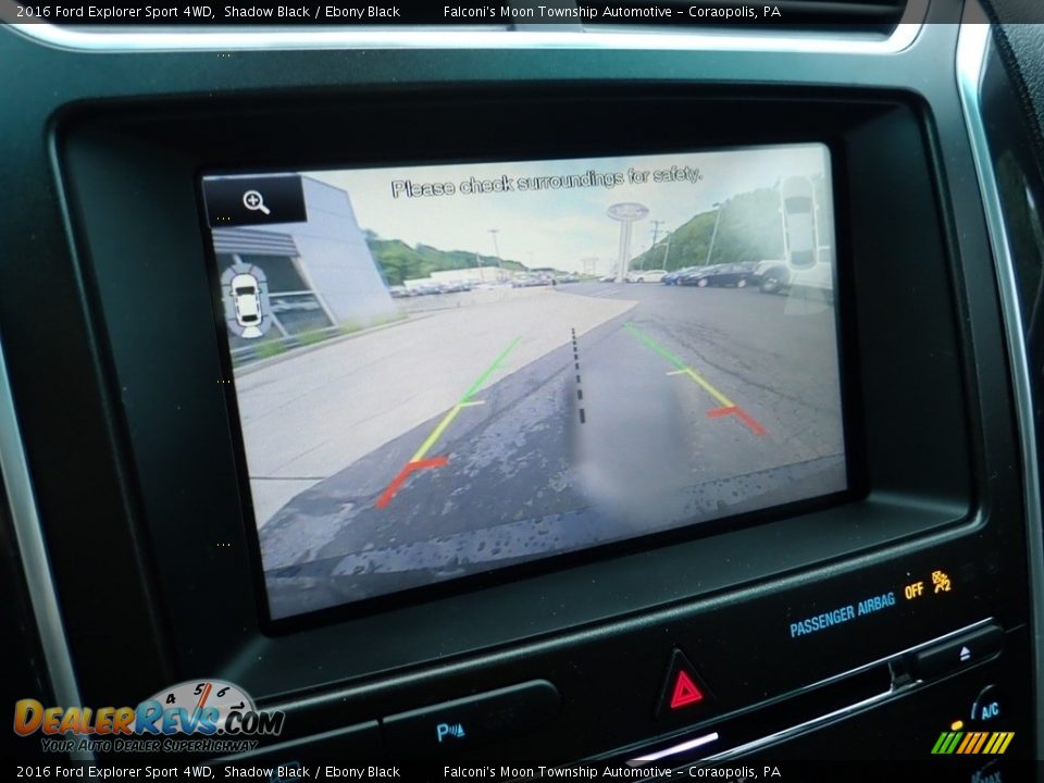 2016 Ford Explorer Sport 4WD Shadow Black / Ebony Black Photo #25