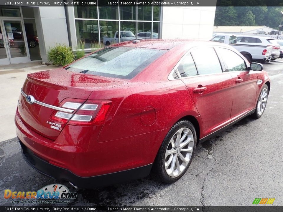2015 Ford Taurus Limited Ruby Red Metallic / Dune Photo #2