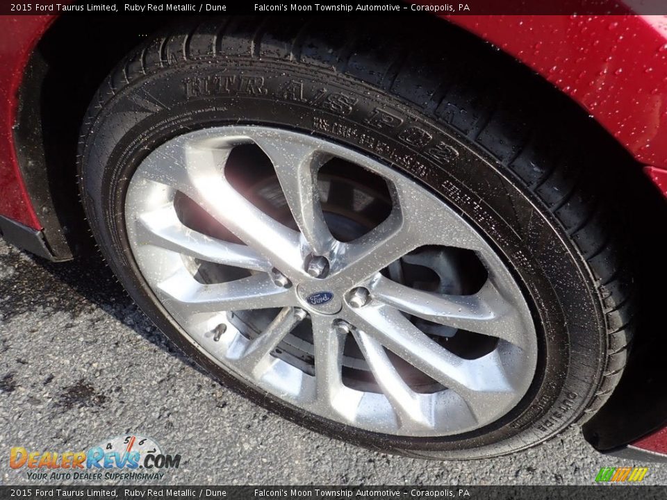 2015 Ford Taurus Limited Ruby Red Metallic / Dune Photo #9