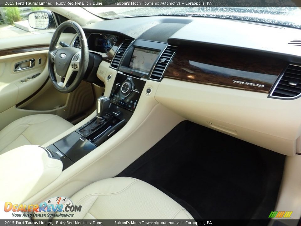 2015 Ford Taurus Limited Ruby Red Metallic / Dune Photo #11