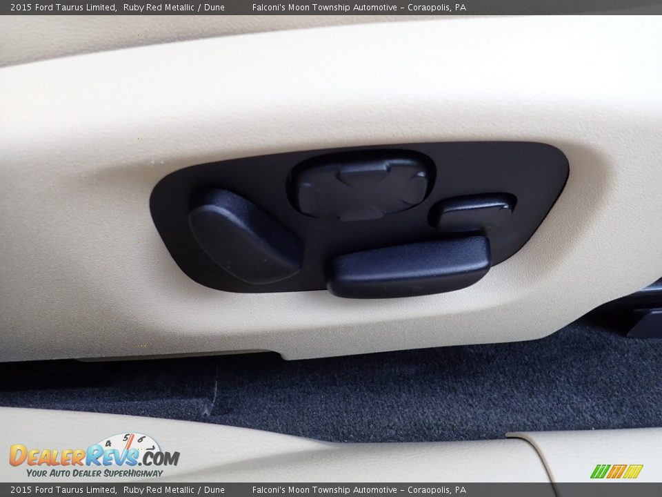 2015 Ford Taurus Limited Ruby Red Metallic / Dune Photo #12