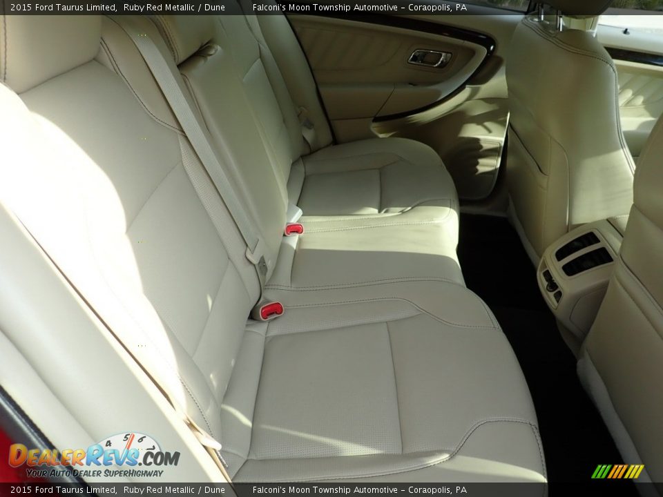 2015 Ford Taurus Limited Ruby Red Metallic / Dune Photo #14