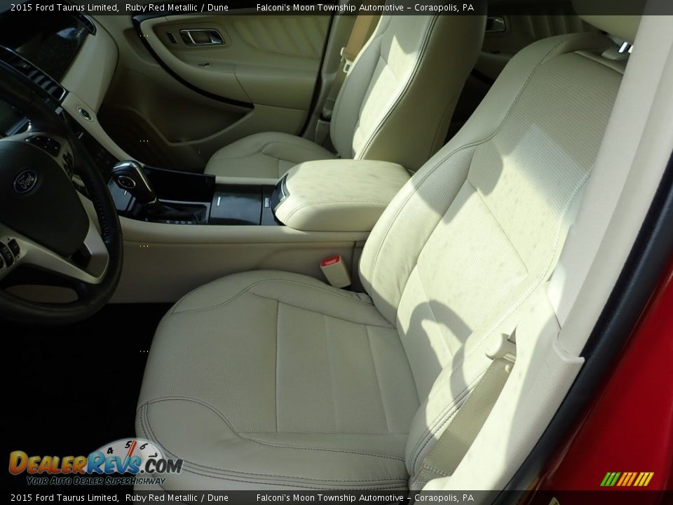 2015 Ford Taurus Limited Ruby Red Metallic / Dune Photo #15