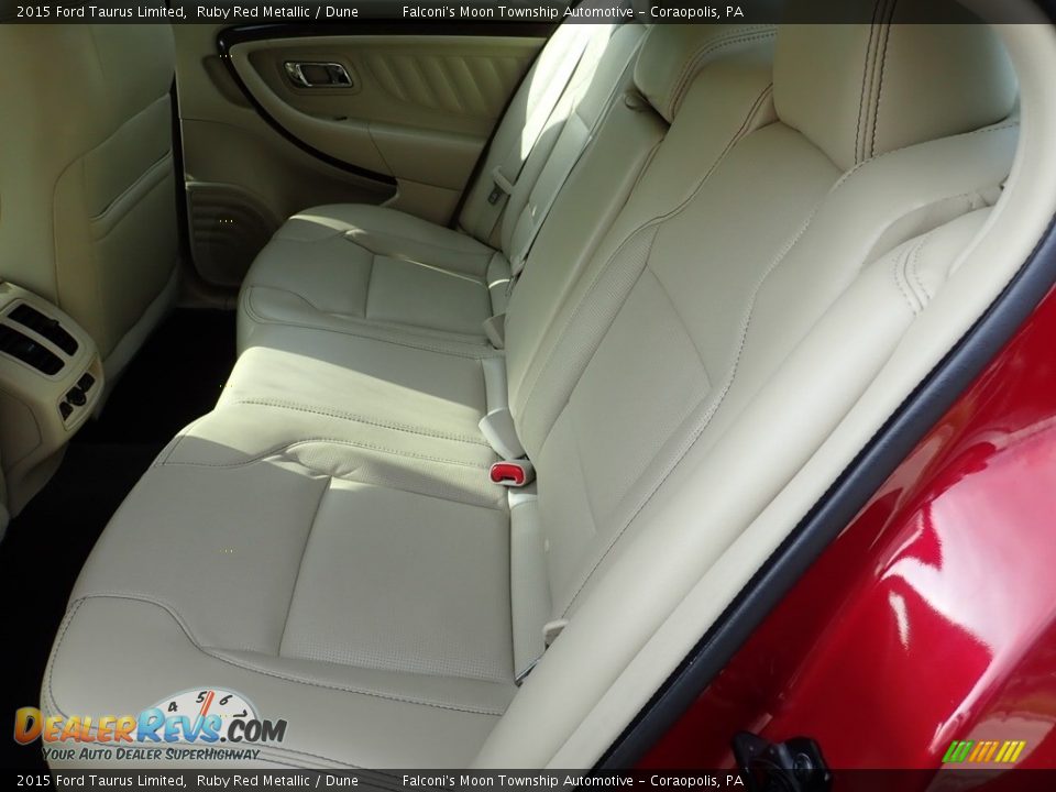 2015 Ford Taurus Limited Ruby Red Metallic / Dune Photo #16