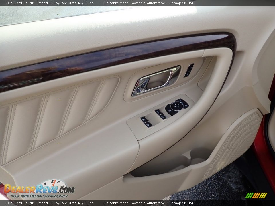 2015 Ford Taurus Limited Ruby Red Metallic / Dune Photo #19