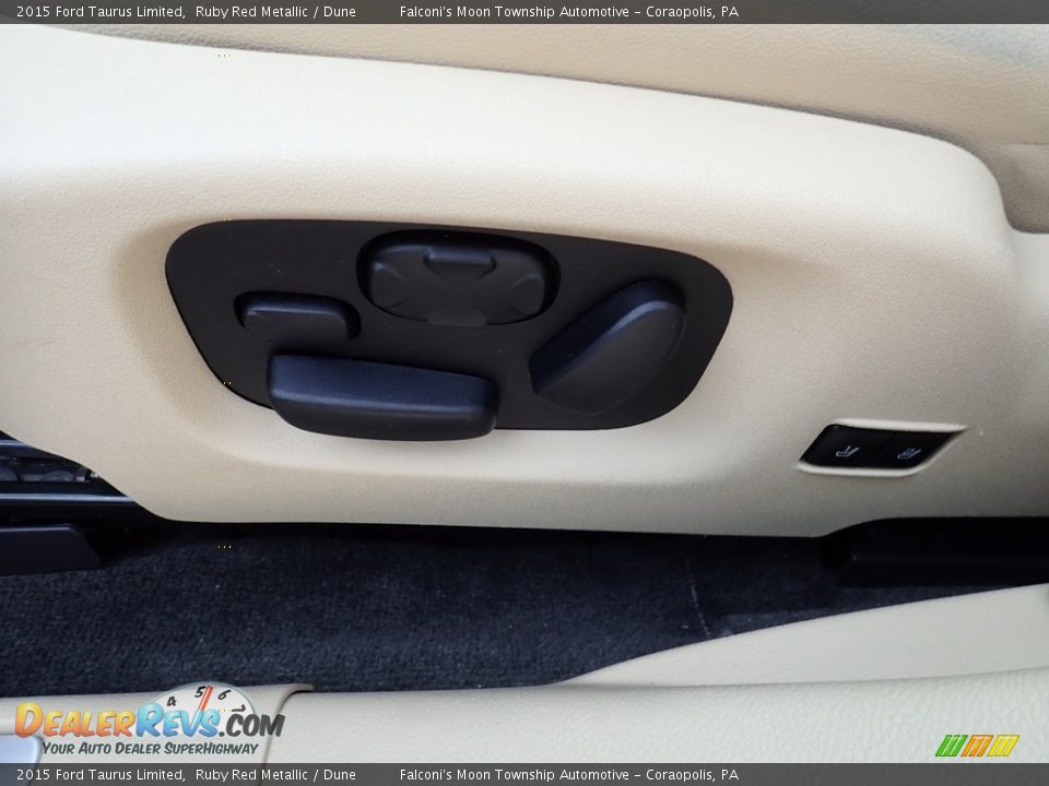 2015 Ford Taurus Limited Ruby Red Metallic / Dune Photo #20
