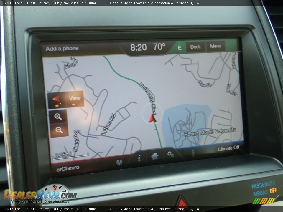 2015 Ford Taurus Limited Ruby Red Metallic / Dune Photo #21
