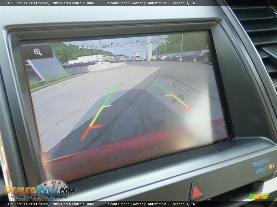 2015 Ford Taurus Limited Ruby Red Metallic / Dune Photo #25