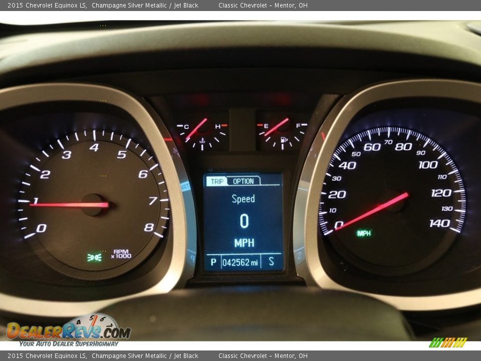 2015 Chevrolet Equinox LS Champagne Silver Metallic / Jet Black Photo #8