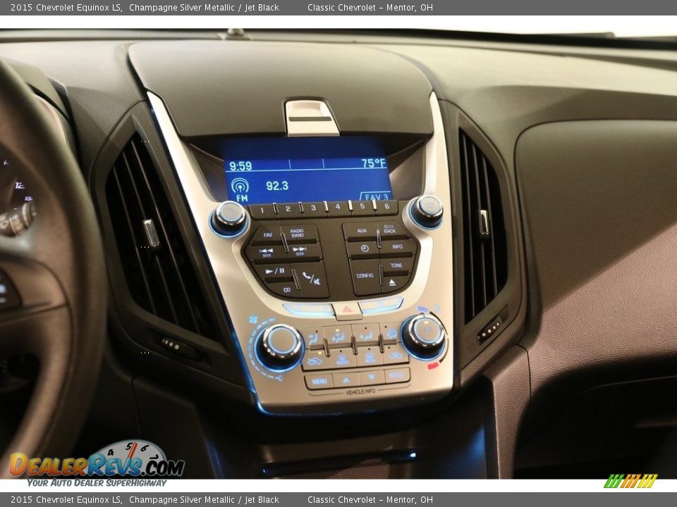 2015 Chevrolet Equinox LS Champagne Silver Metallic / Jet Black Photo #9