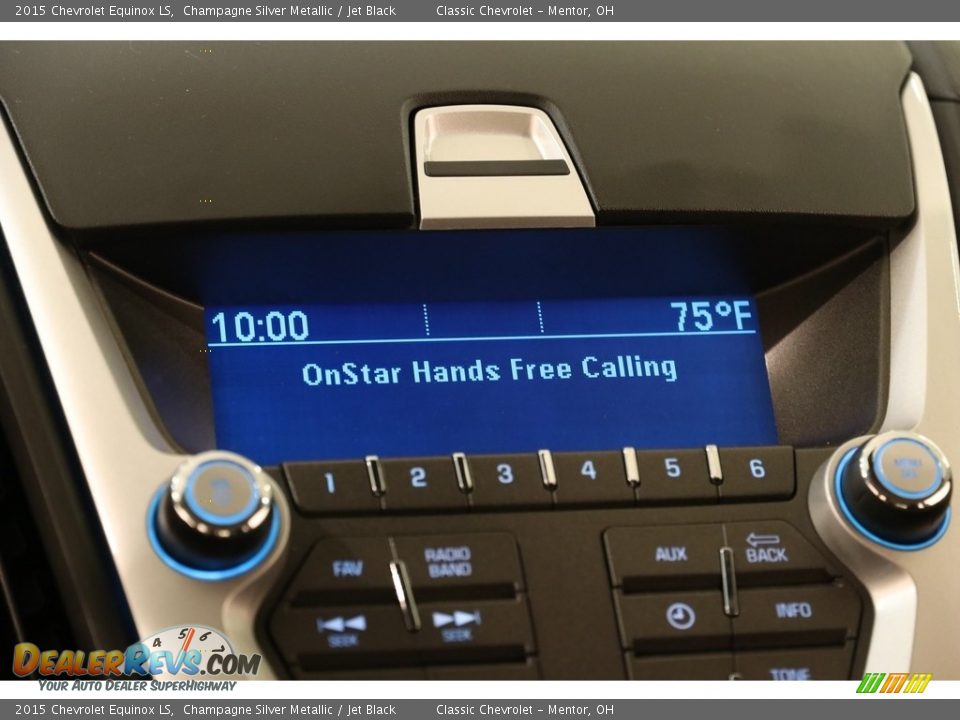 2015 Chevrolet Equinox LS Champagne Silver Metallic / Jet Black Photo #10