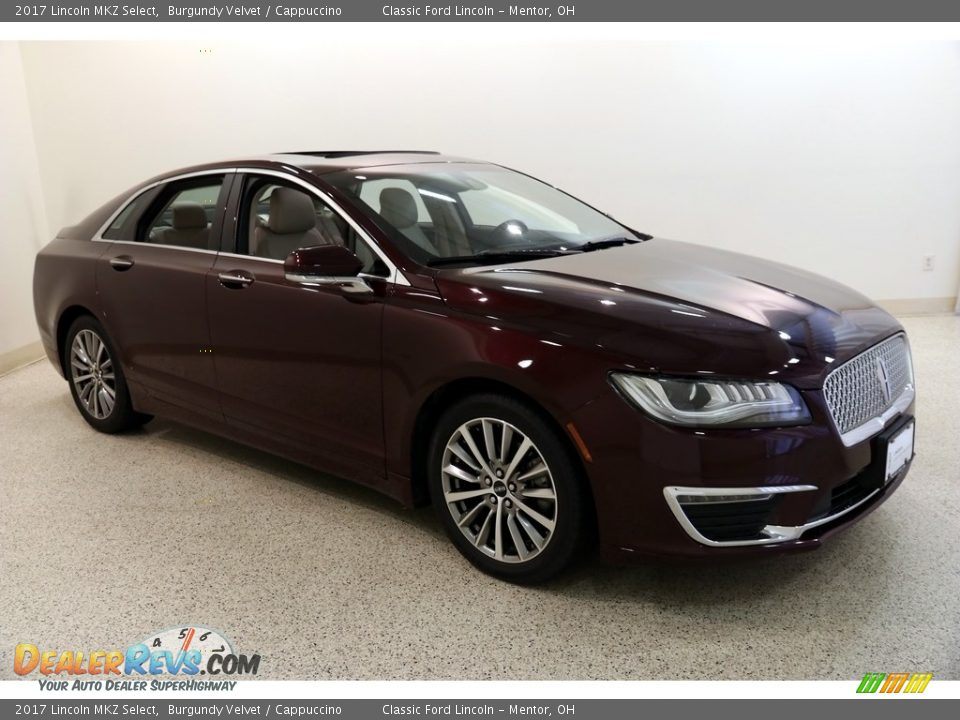 2017 Lincoln MKZ Select Burgundy Velvet / Cappuccino Photo #1
