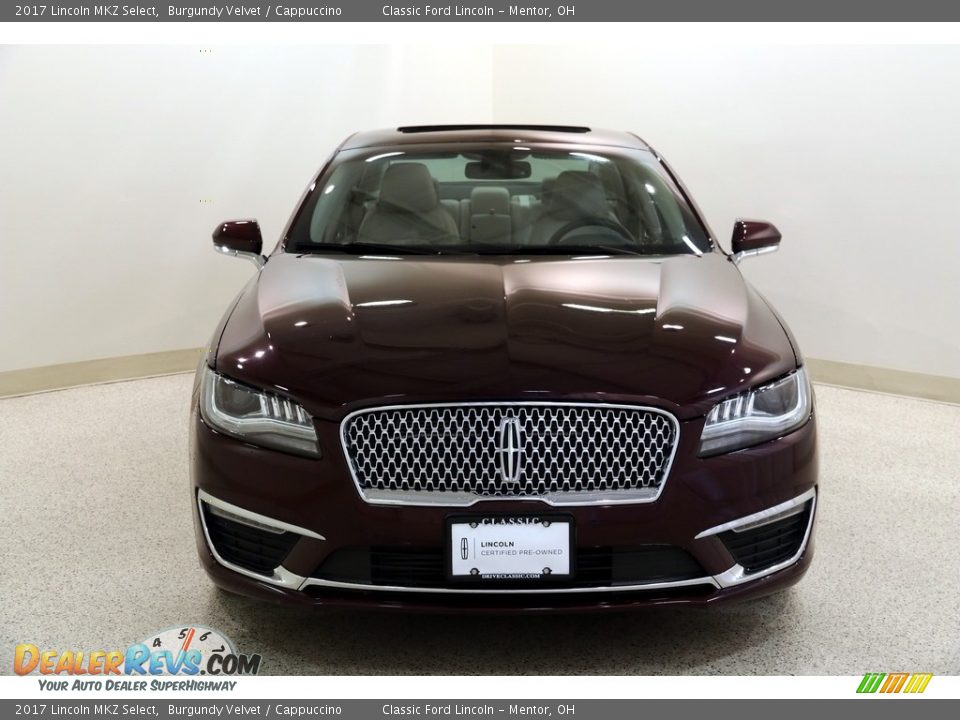 2017 Lincoln MKZ Select Burgundy Velvet / Cappuccino Photo #2