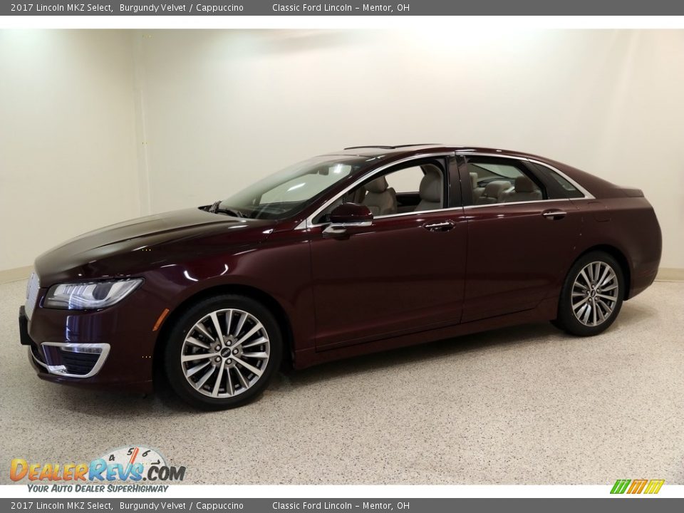 2017 Lincoln MKZ Select Burgundy Velvet / Cappuccino Photo #3