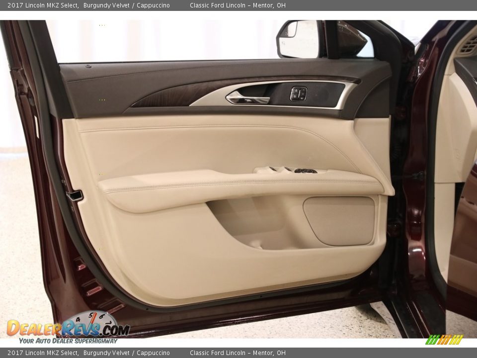 2017 Lincoln MKZ Select Burgundy Velvet / Cappuccino Photo #4