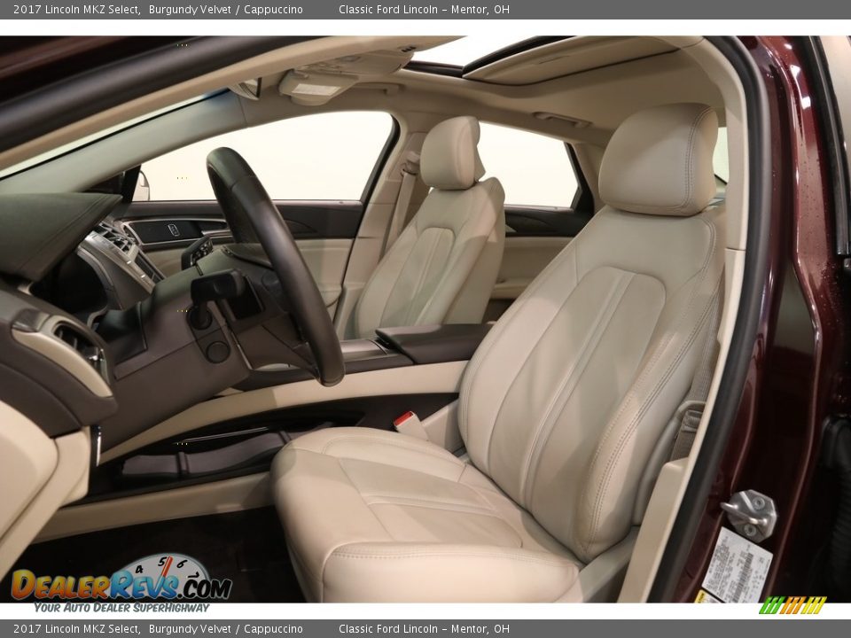 2017 Lincoln MKZ Select Burgundy Velvet / Cappuccino Photo #5