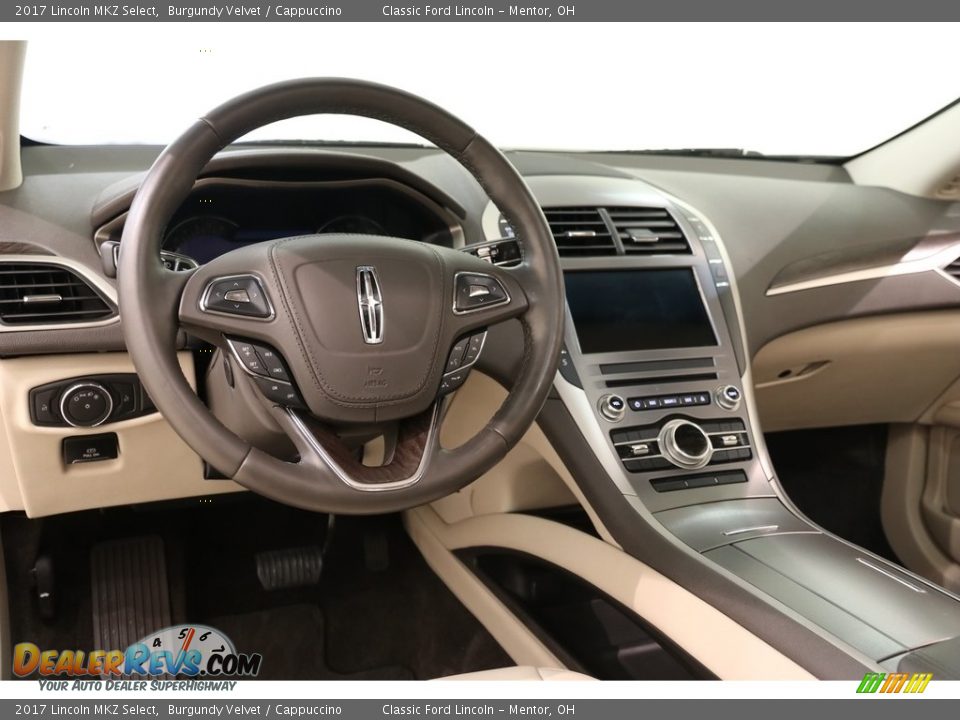 2017 Lincoln MKZ Select Burgundy Velvet / Cappuccino Photo #6