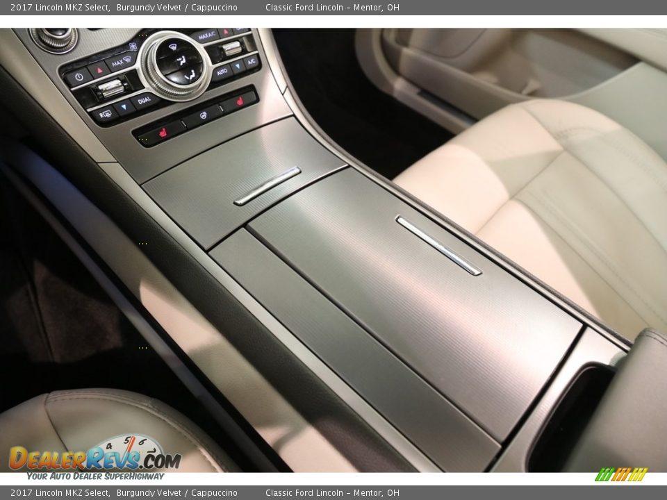 2017 Lincoln MKZ Select Burgundy Velvet / Cappuccino Photo #13