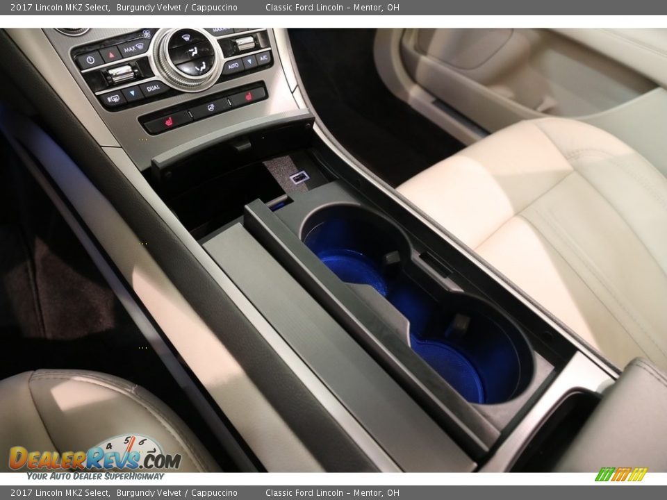 2017 Lincoln MKZ Select Burgundy Velvet / Cappuccino Photo #14