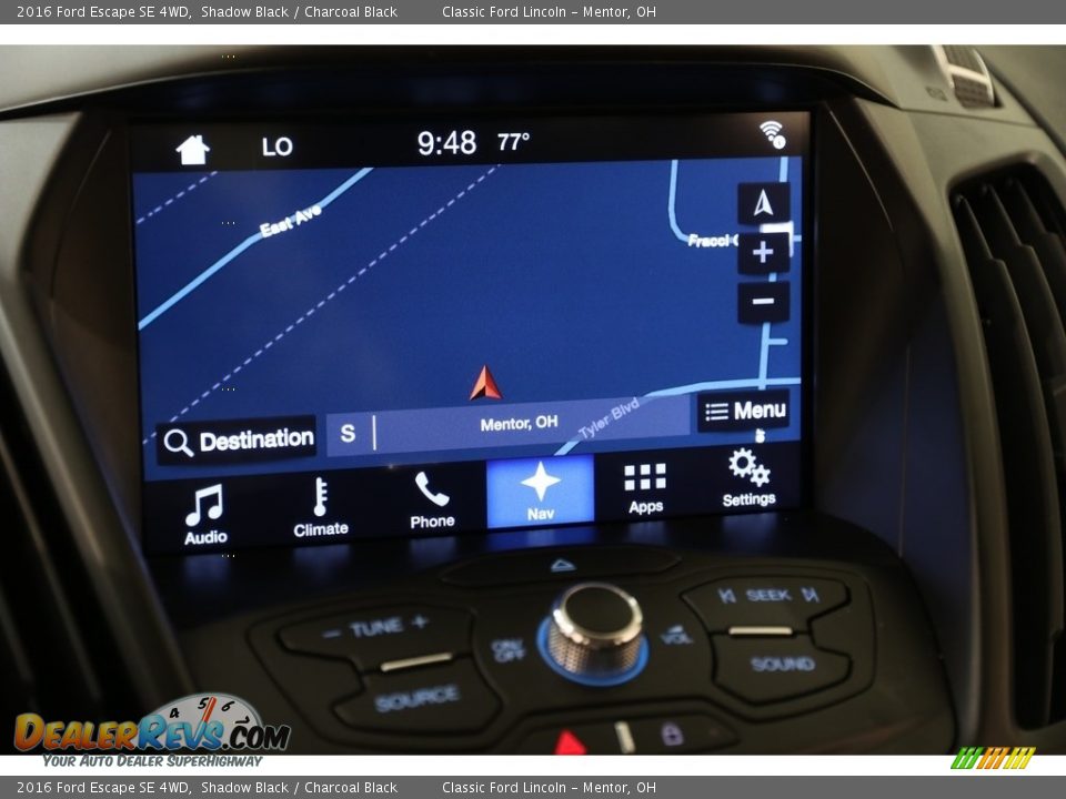 2016 Ford Escape SE 4WD Shadow Black / Charcoal Black Photo #10