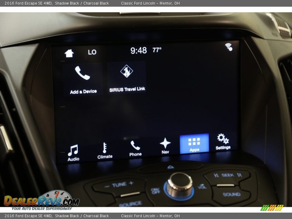 2016 Ford Escape SE 4WD Shadow Black / Charcoal Black Photo #11