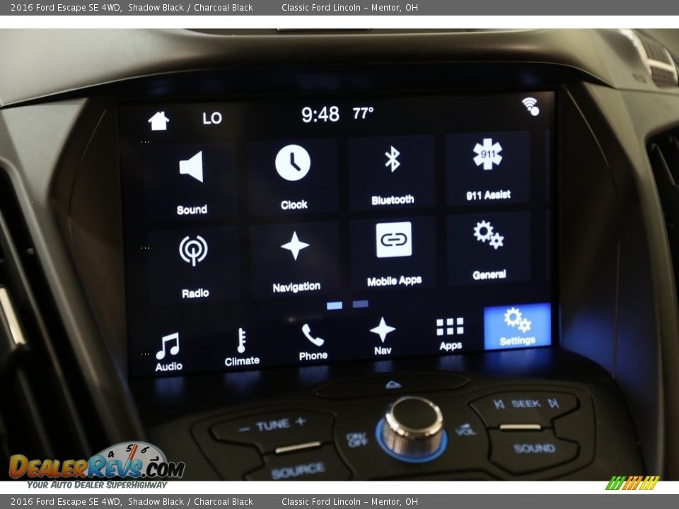 2016 Ford Escape SE 4WD Shadow Black / Charcoal Black Photo #12