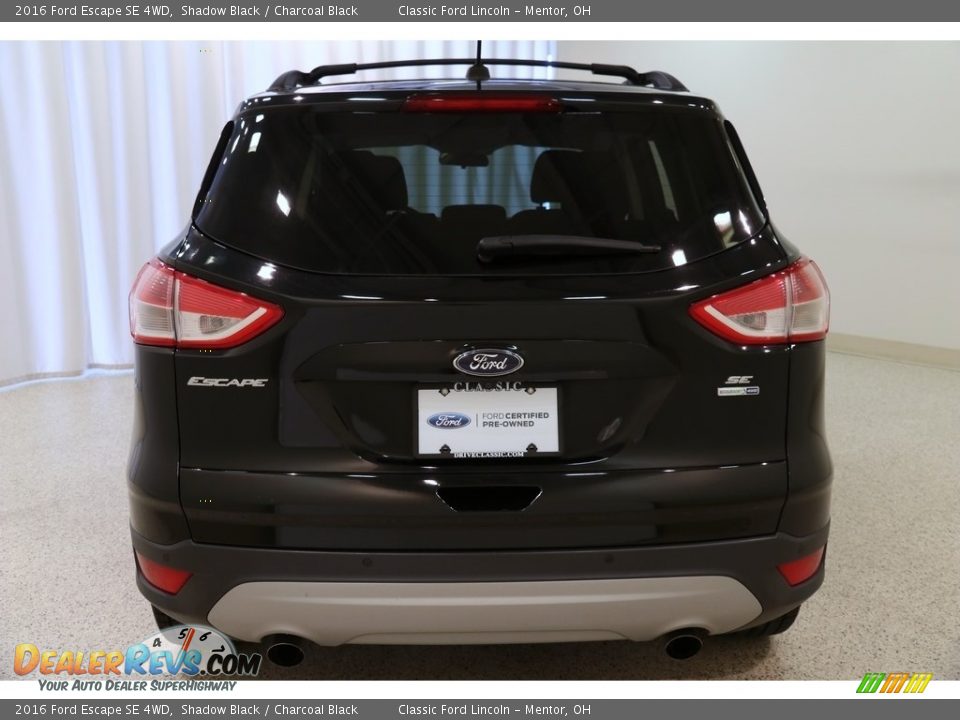 2016 Ford Escape SE 4WD Shadow Black / Charcoal Black Photo #19