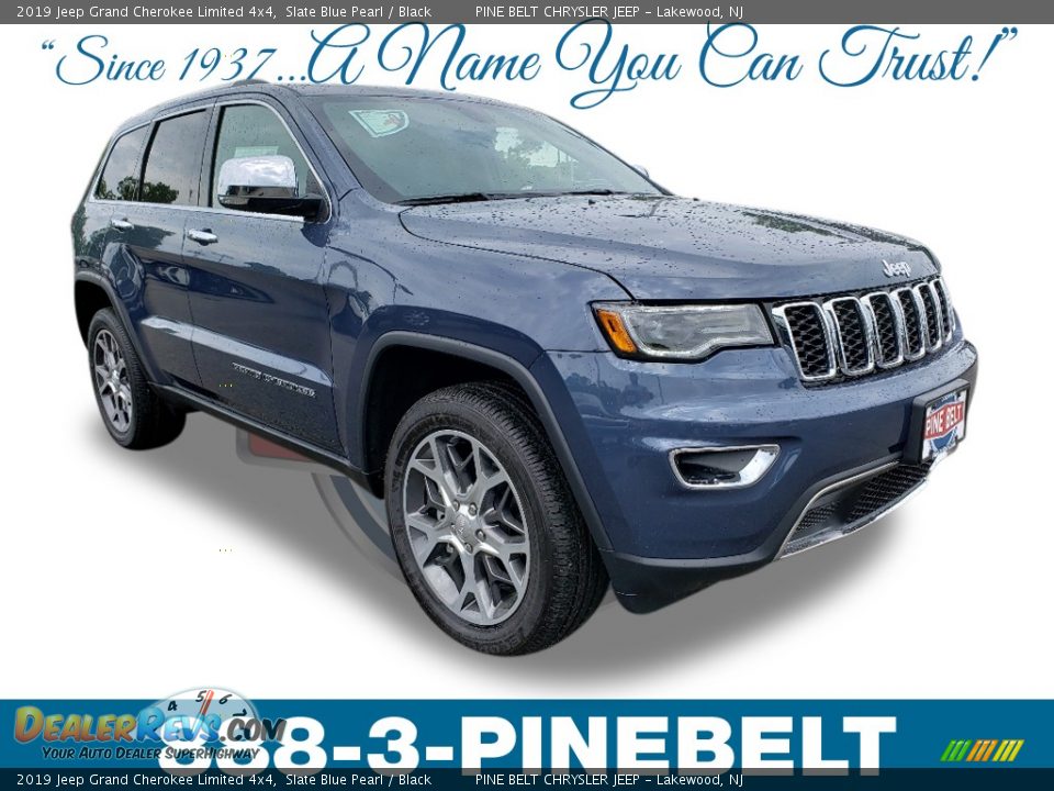 2019 Jeep Grand Cherokee Limited 4x4 Slate Blue Pearl / Black Photo #1