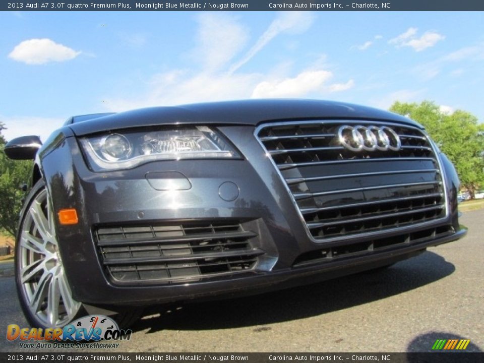 2013 Audi A7 3.0T quattro Premium Plus Moonlight Blue Metallic / Nougat Brown Photo #1