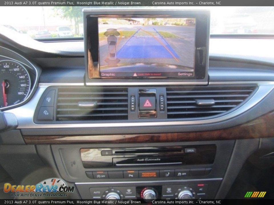 2013 Audi A7 3.0T quattro Premium Plus Moonlight Blue Metallic / Nougat Brown Photo #16
