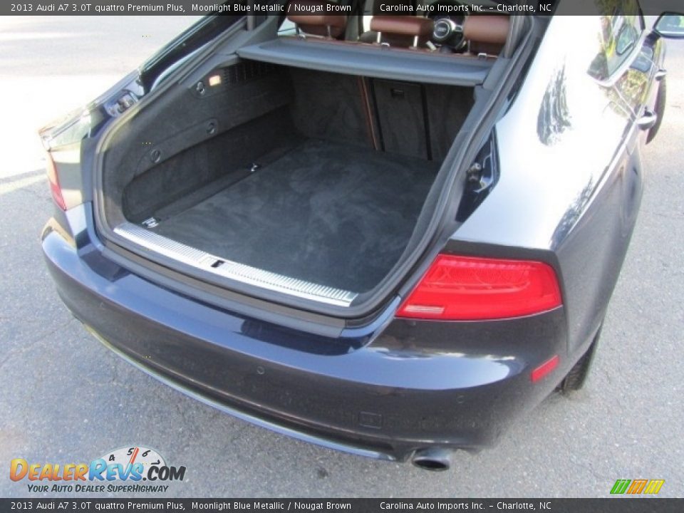2013 Audi A7 3.0T quattro Premium Plus Moonlight Blue Metallic / Nougat Brown Photo #21